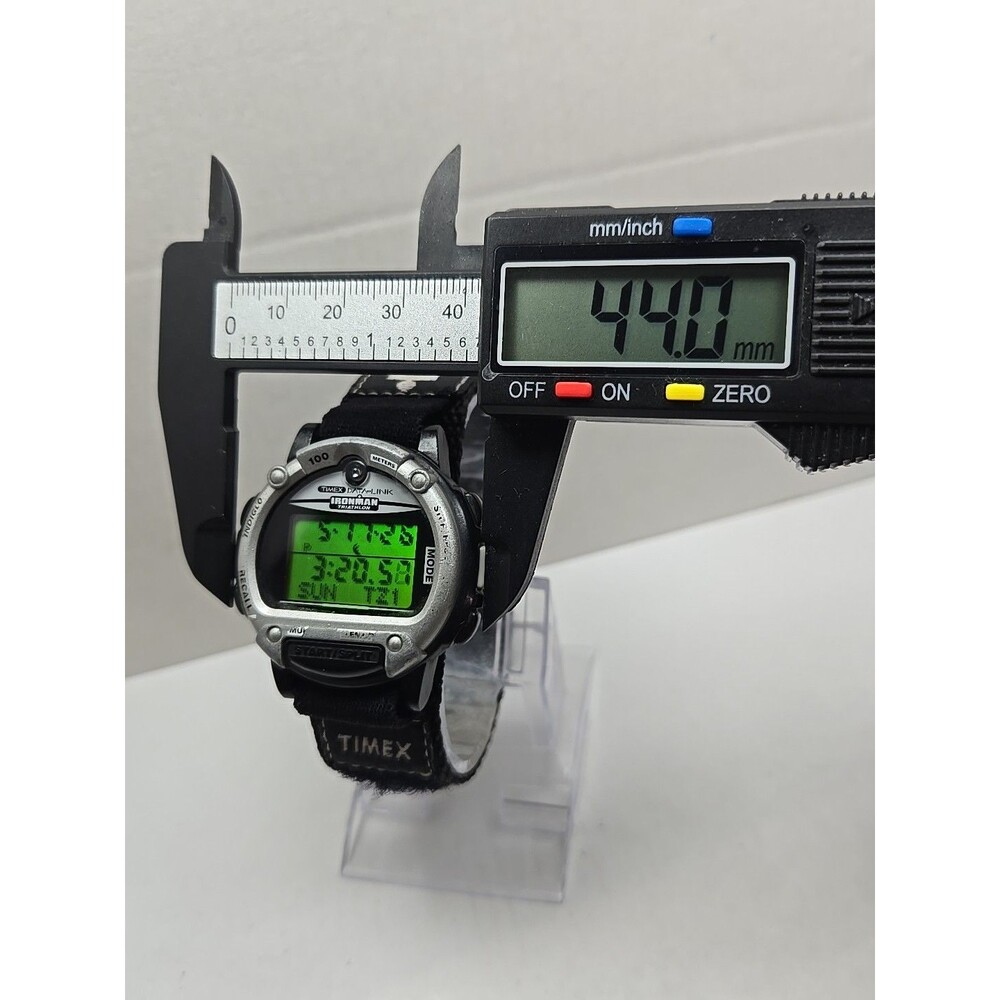 Vintage Timex Data Link Ironman Triathlon Watch Multi Lap New Battery - Read - Picture 5 of 11